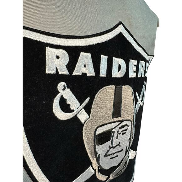 NFL Team Apparel Oakland Raiders Big Logo Jacket Size XL Men’s - Picture 3 of 5